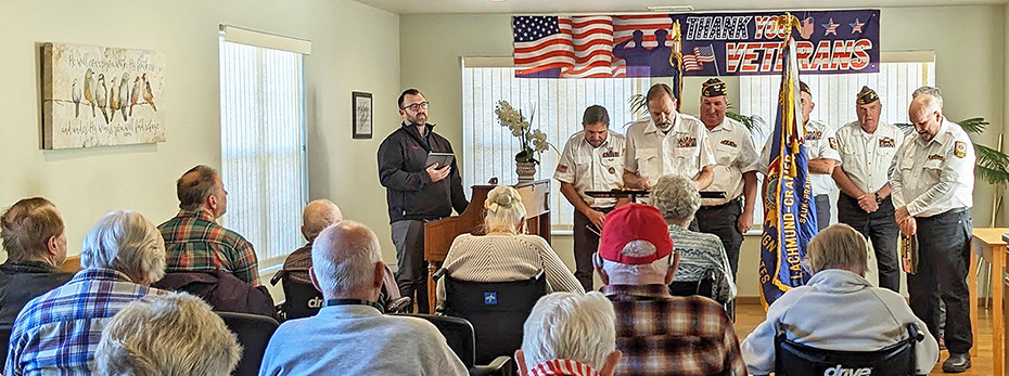 The Sauk Prairie VFW put on a Veterans Day program