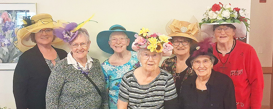 Pine Glen tenants had an Easter Bonnet contest