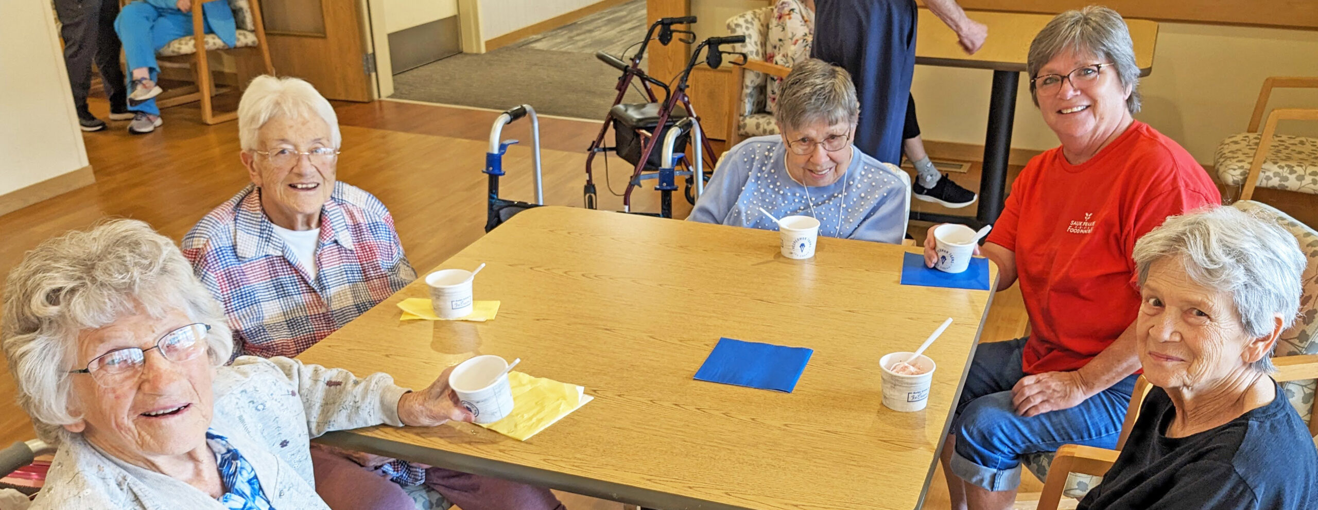Vesperman Farms ice cream truck brought yummy treats for National Assisted Living Week